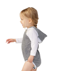 RABBIT SKINS Custom Infant Fine Jersey Character Hooded Long Sleeve Bodysuit with Ears