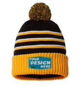 RICHARDSON Custom Unisex Stripe Pom Cuffed Beanie