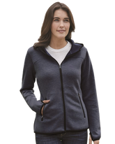 WEATHERPROOF Custom Women's HeatLast™ Fleece Tech Full-Zip Hooded Sweatshirt