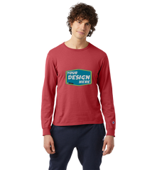 CHAMPION Custom Unisex Long-Sleeve Garment Dyed T-Shirt