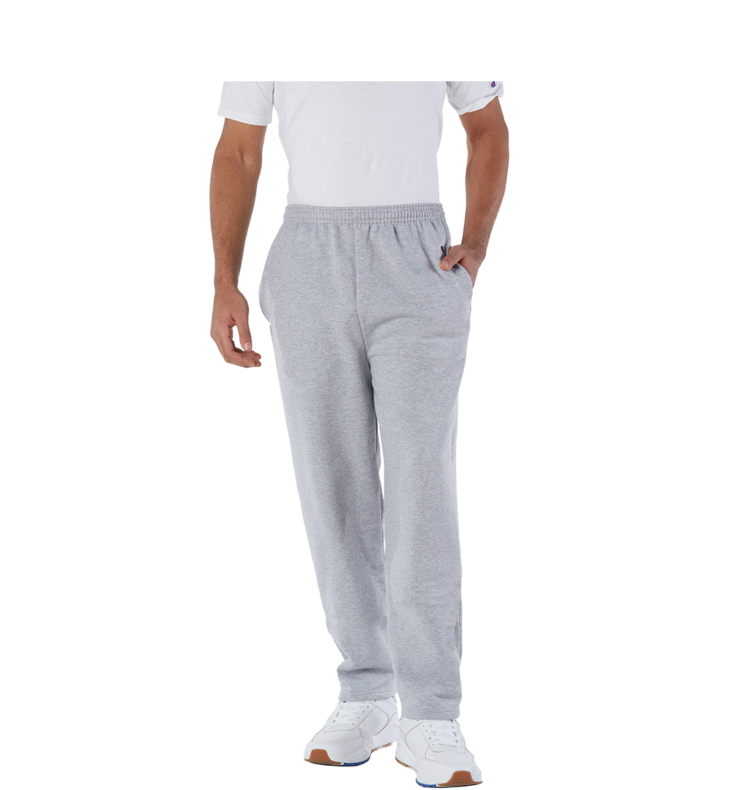 CHAMPION Custom Men's Adult Powerblend Open-Bottom Fleece Pant with Pockets