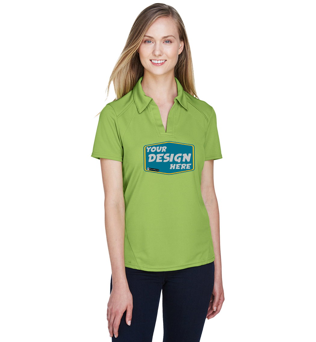 NORTH END Custom Ladies' Recycled Polyester Performance Pique Polo