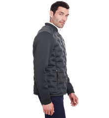 NORTH END Custom Men's Loft Pioneer Hybrid Bomber Jacket