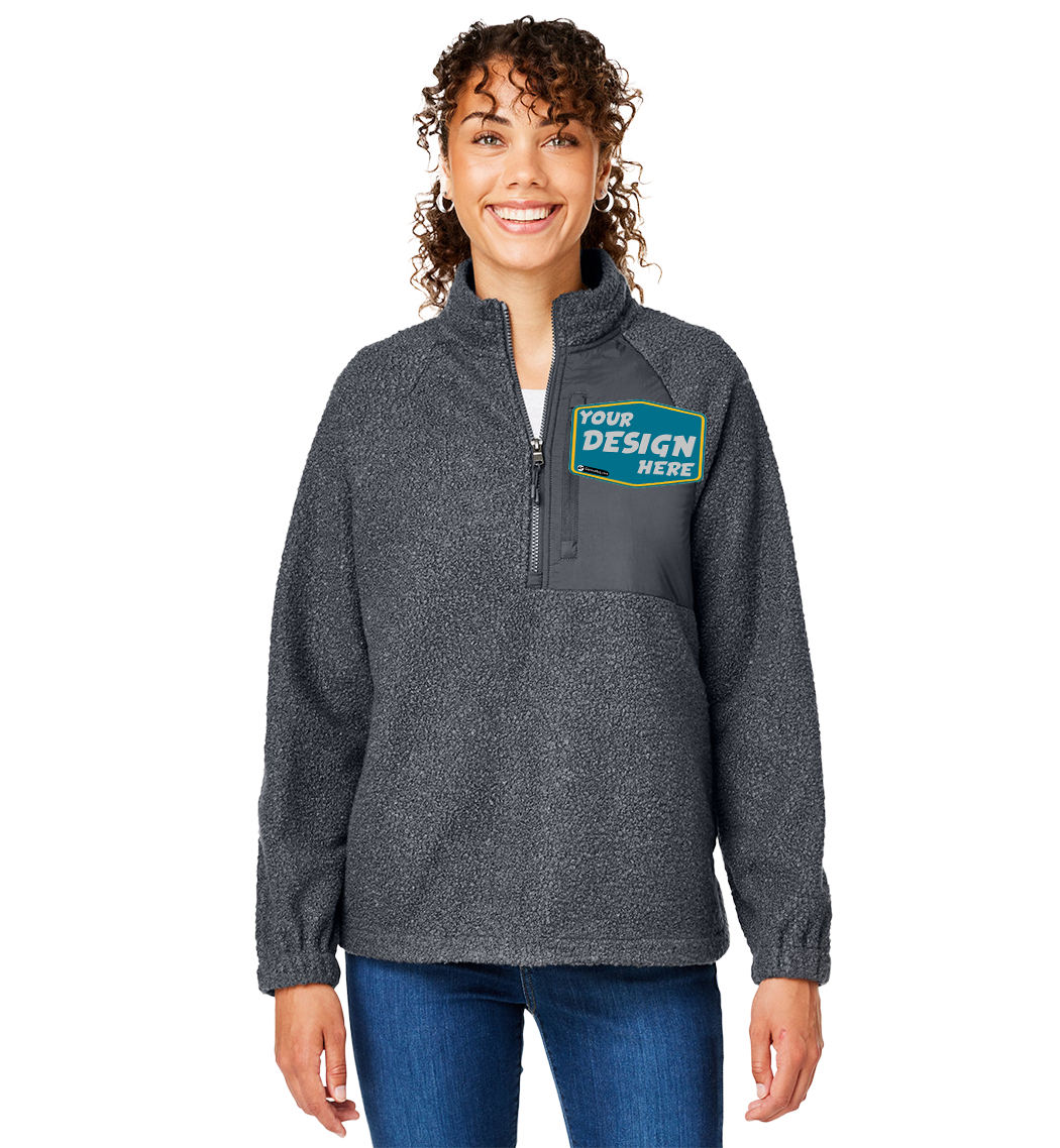 NORTH END Custom Ladies' Aura Sweater Fleece Quarter-Zip