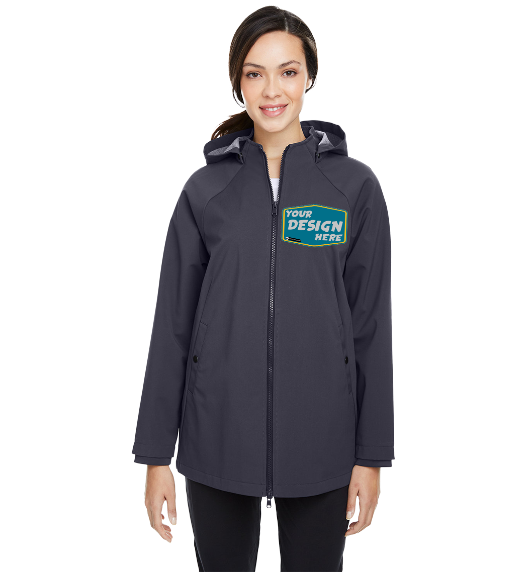 NORTH END Custom Ladies' City Hybrid Soft Shell Hooded Jacket