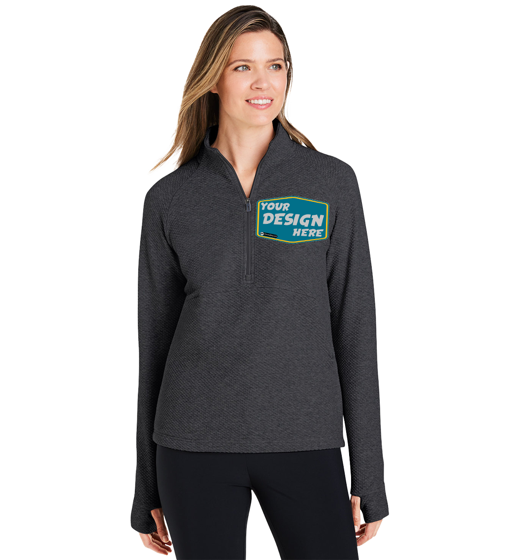 NORTH END Custom Ladies' Spirit Textured Quarter-Zip