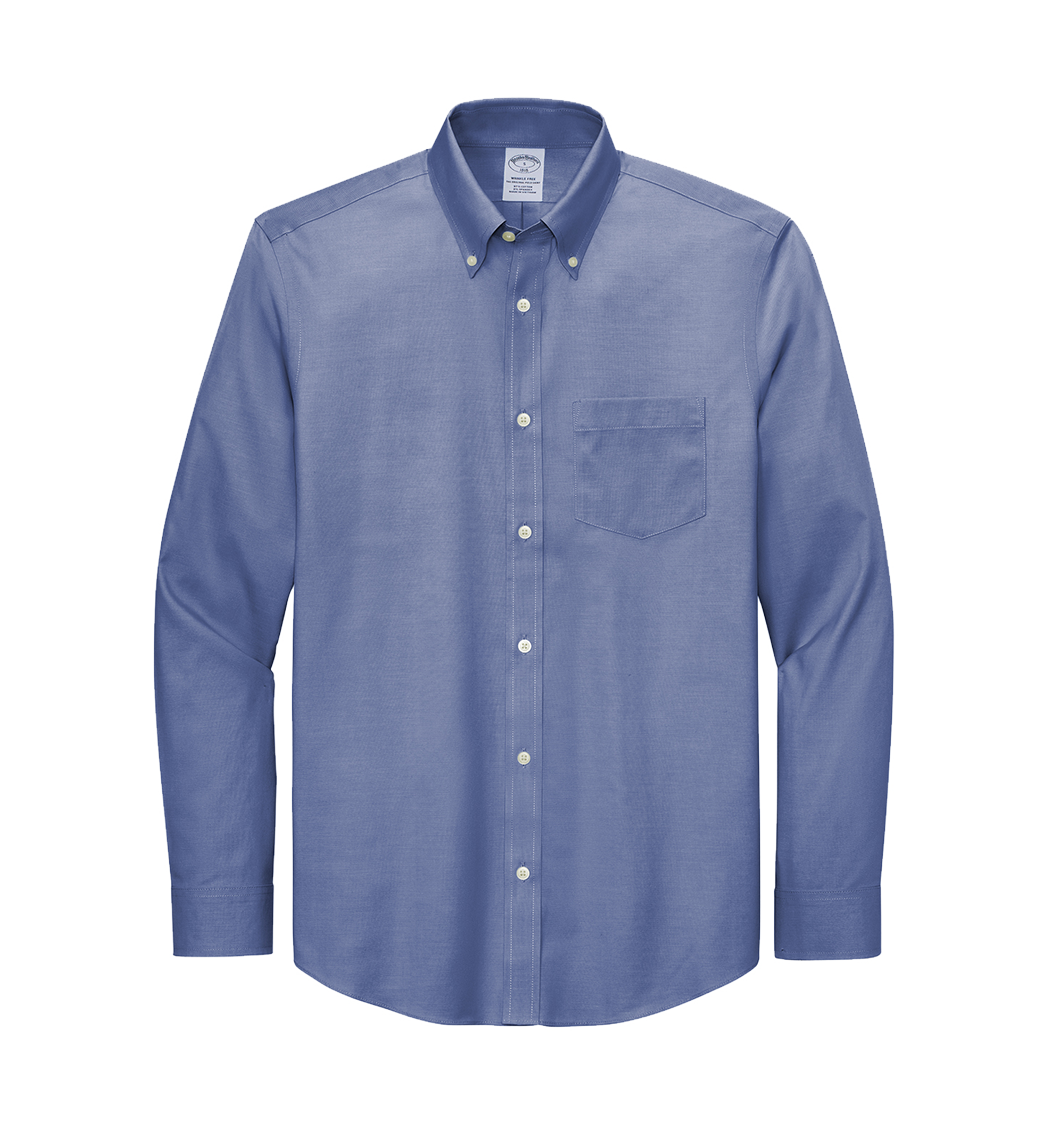 Brooks Brothers Custom Men's Wrinkle-Free Stretch Pinpoint Shirt
