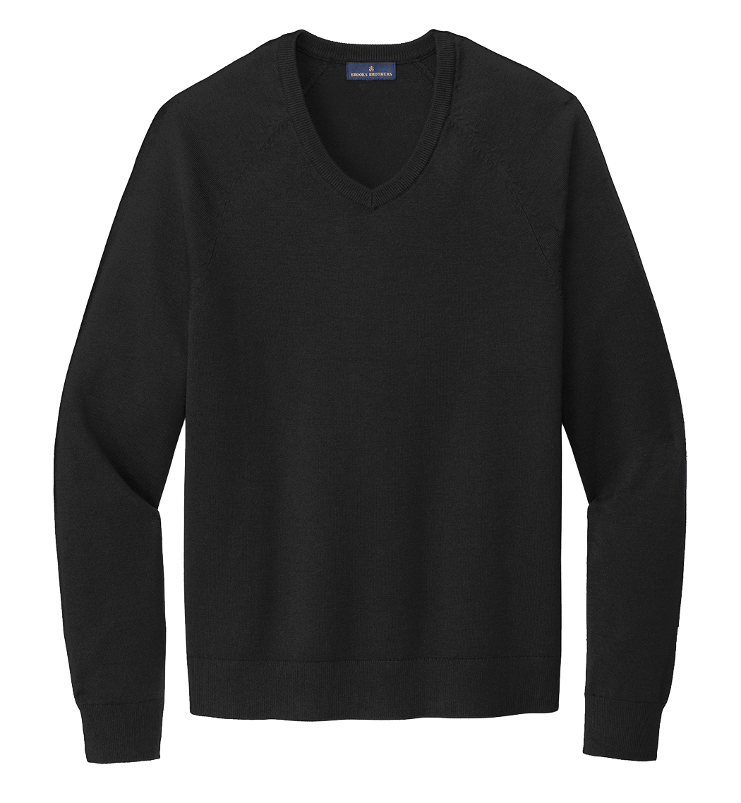 Brooks Brothers Custom Men's Cotton Stretch V-Neck Sweater