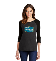 District Custom Women's Perfect Tri 3/4-Sleeve Raglan