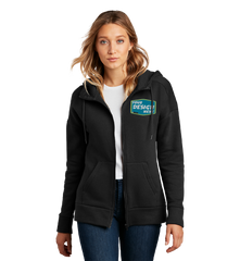 District Custom Women's Perfect Weight Fleece Drop Shoulder Full-Zip Hoodie