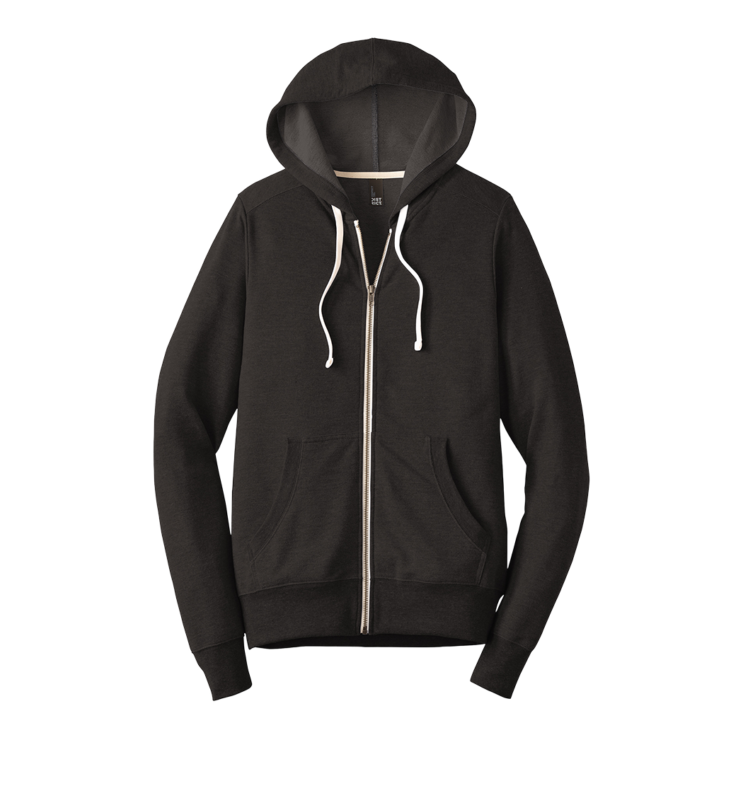 District Custom Men's Perfect Tri French Terry Full-Zip Hoodie