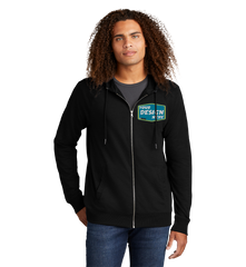 District Custom Men's Featherweight French Terry Full-Zip Hoodie