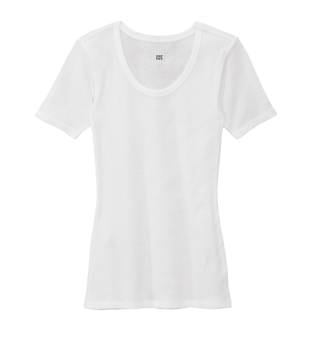 District Custom Women's V.I.T.Rib Scoop Neck Tee