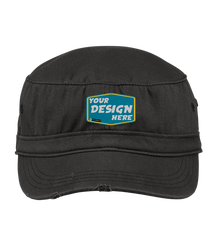 District Custom Unisex Distressed Military Hat