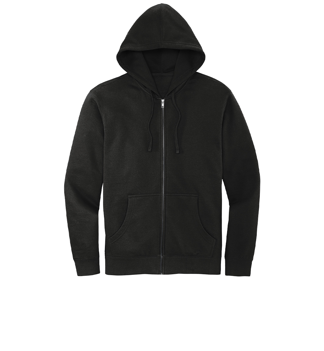 District Custom Men's V.I.T.Fleece Full-Zip Hoodie