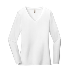 District Custom Women's Very Important Tee Long Sleeve V-Neck