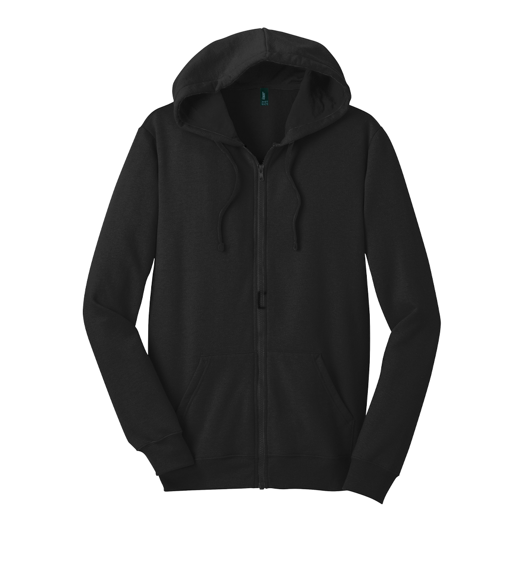 District Custom Men's The Concert Fleece Full-Zip Hoodie