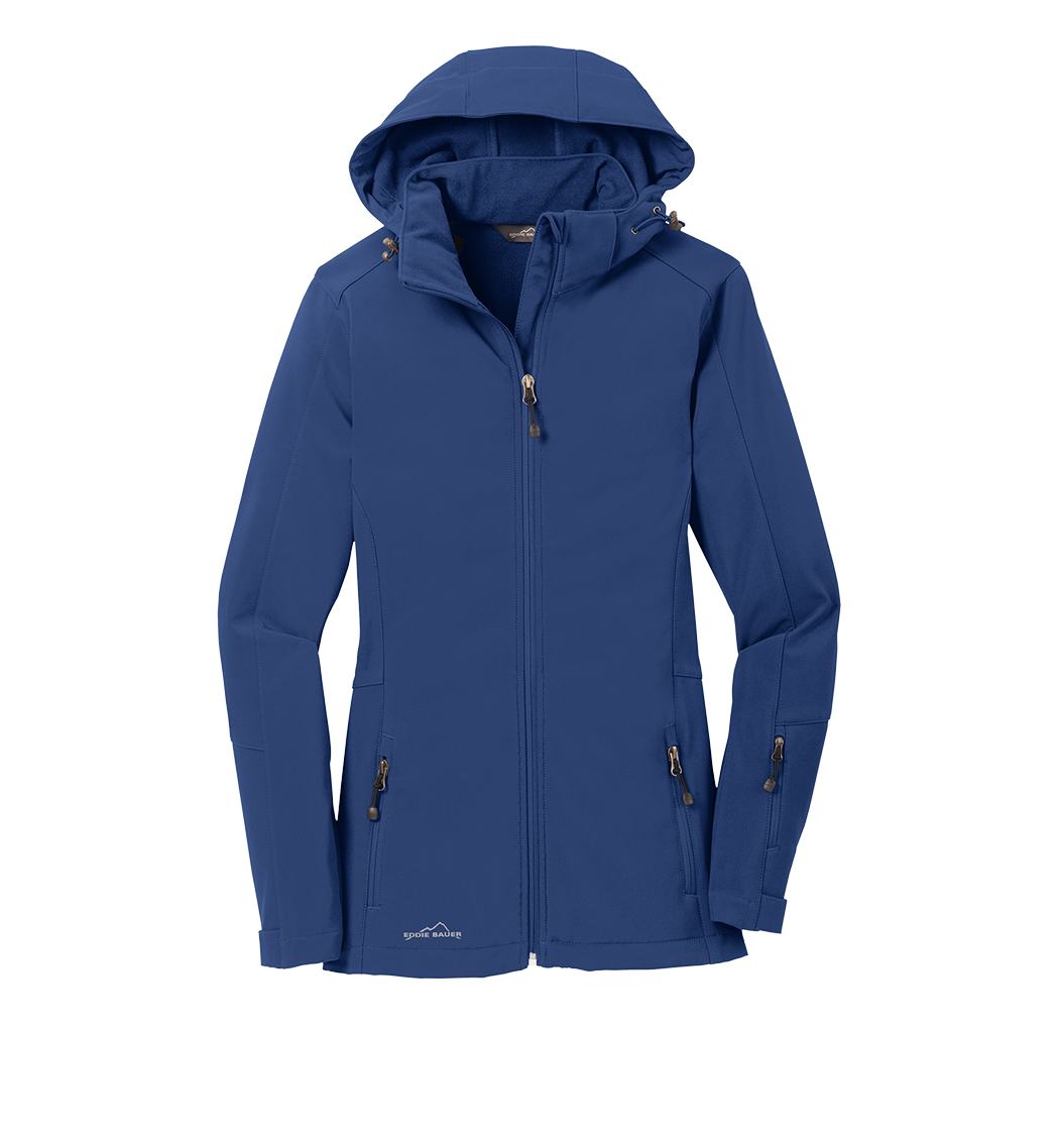 EDDIE BAUER Custom Ladies Hooded Soft Shell Parka.