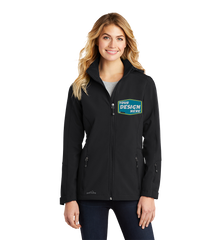 EDDIE BAUER Custom Ladies Hooded Soft Shell Parka.