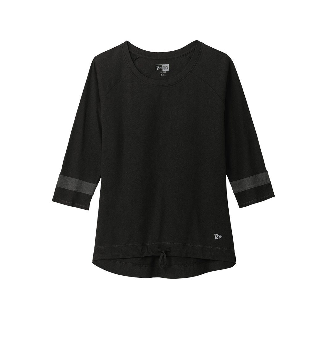 NEW ERA Custom Ladies Tri-Blend 3/4-Sleeve Tee