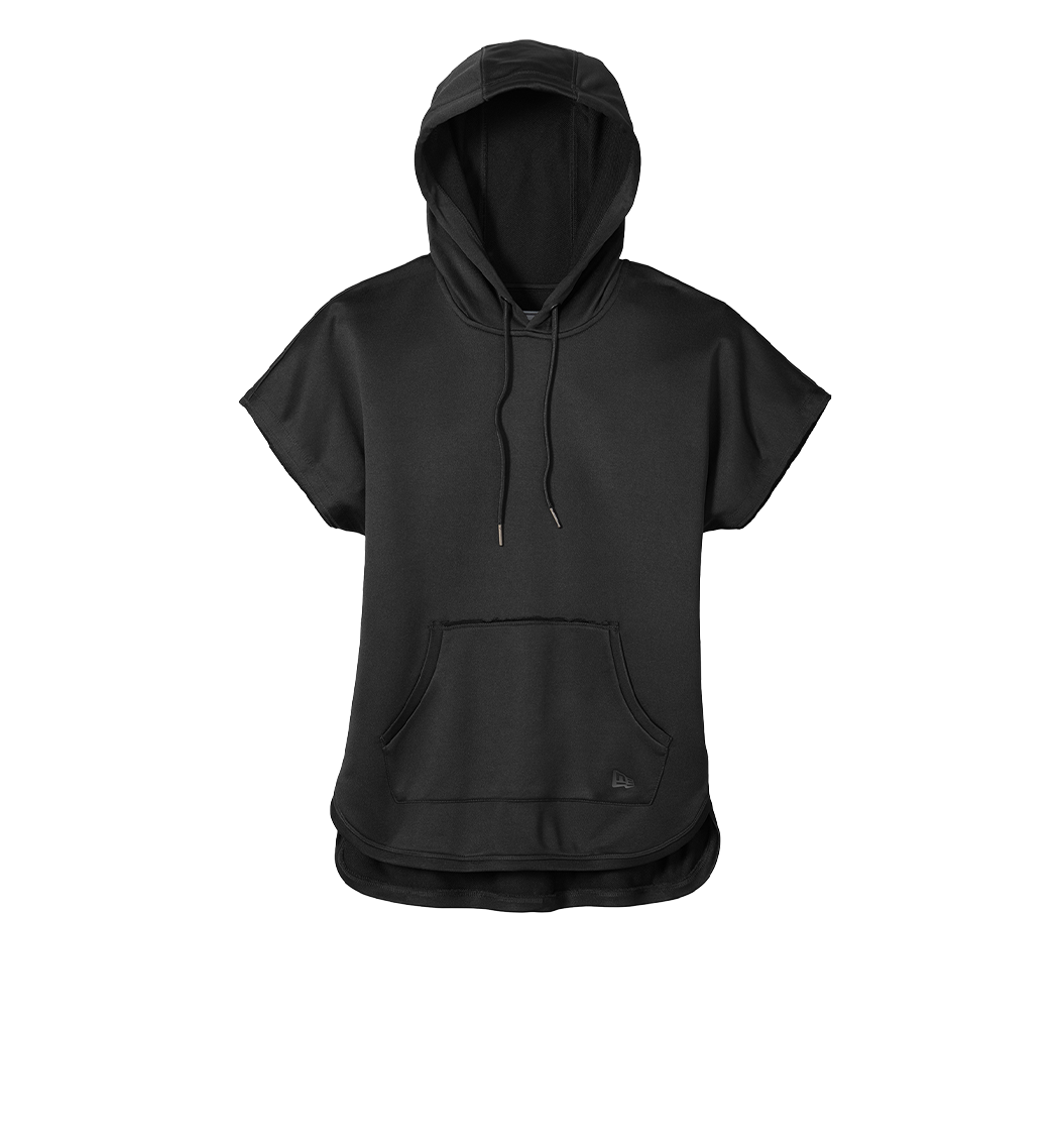 NEW ERA Custom Ladies Performance Terry Short Sleeve Hoodie.