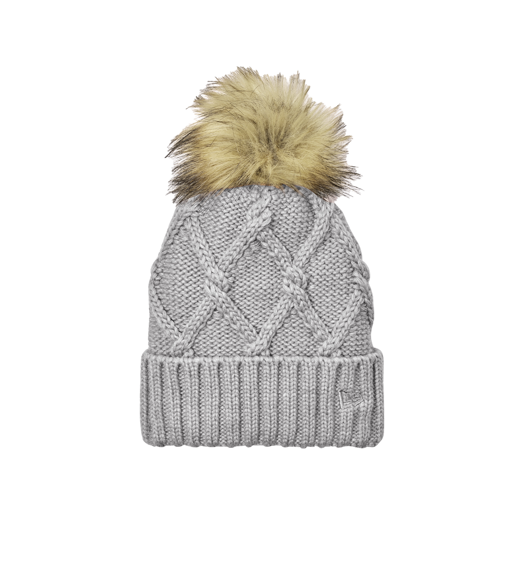 NEW ERA Custom Unisex Faux Fur Pom Beanie.