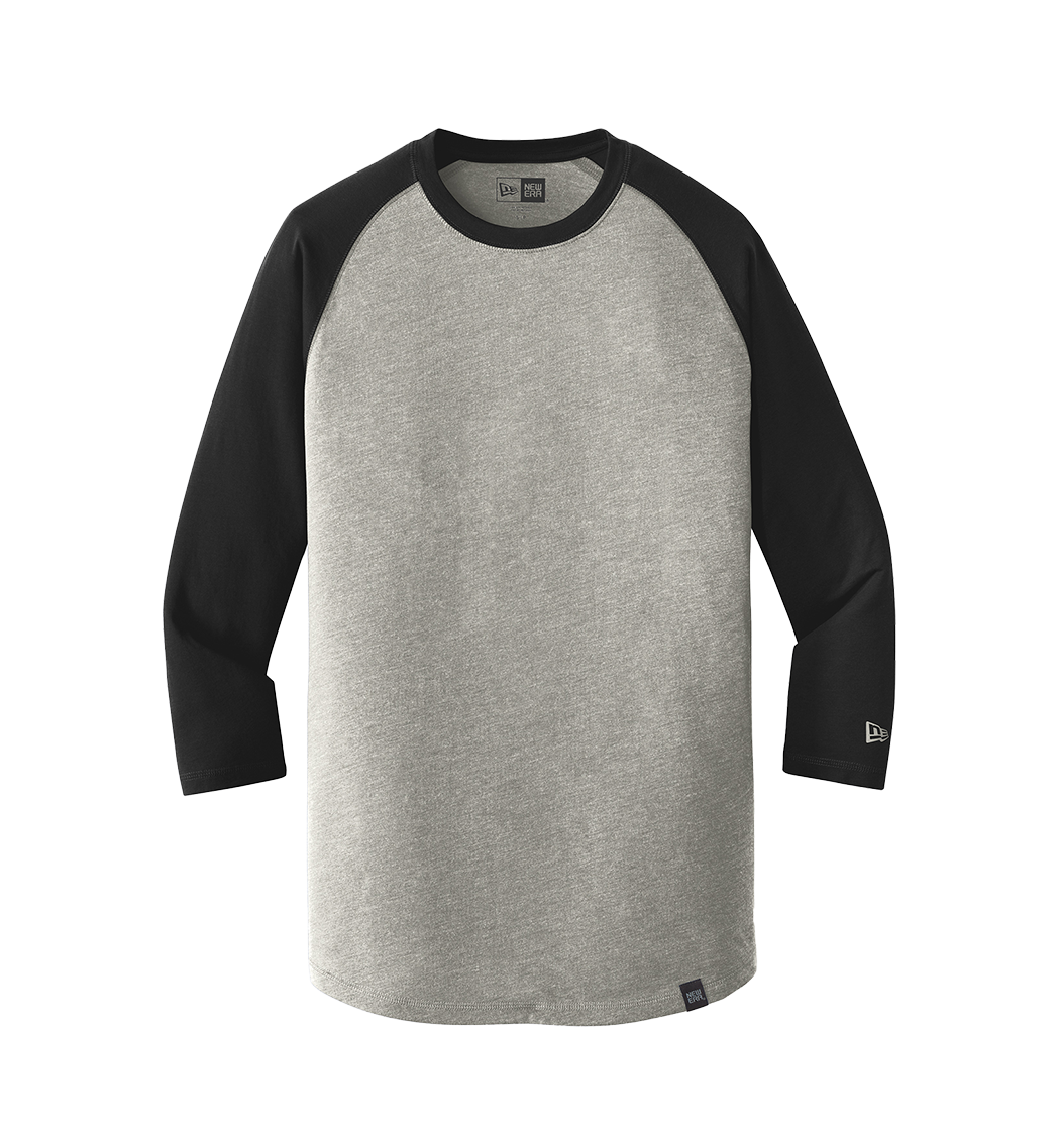 NEW ERA Custom Men's Heritage Blend 3/4-Sleeve Baseball Raglan Tee.