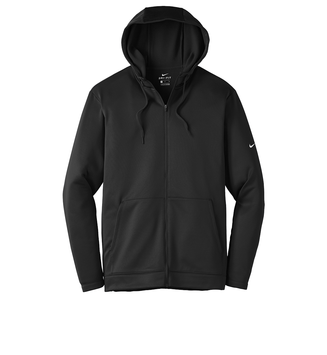 NIKE Custom Men's Therma-FIT Full-Zip Fleece Hoodie