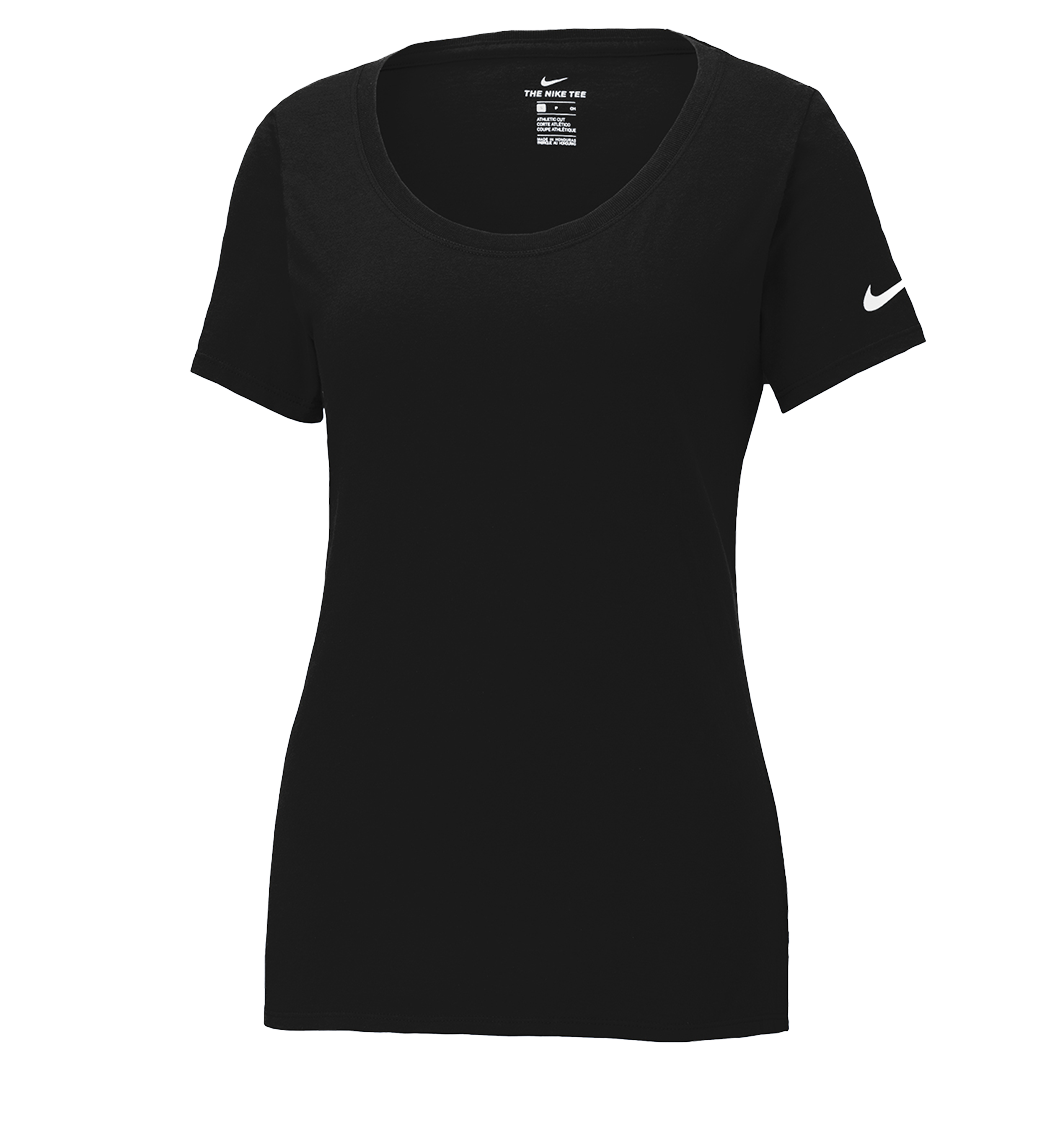 NIKE Custom Ladies Dri-FIT Cotton/Poly Scoop Neck Tee