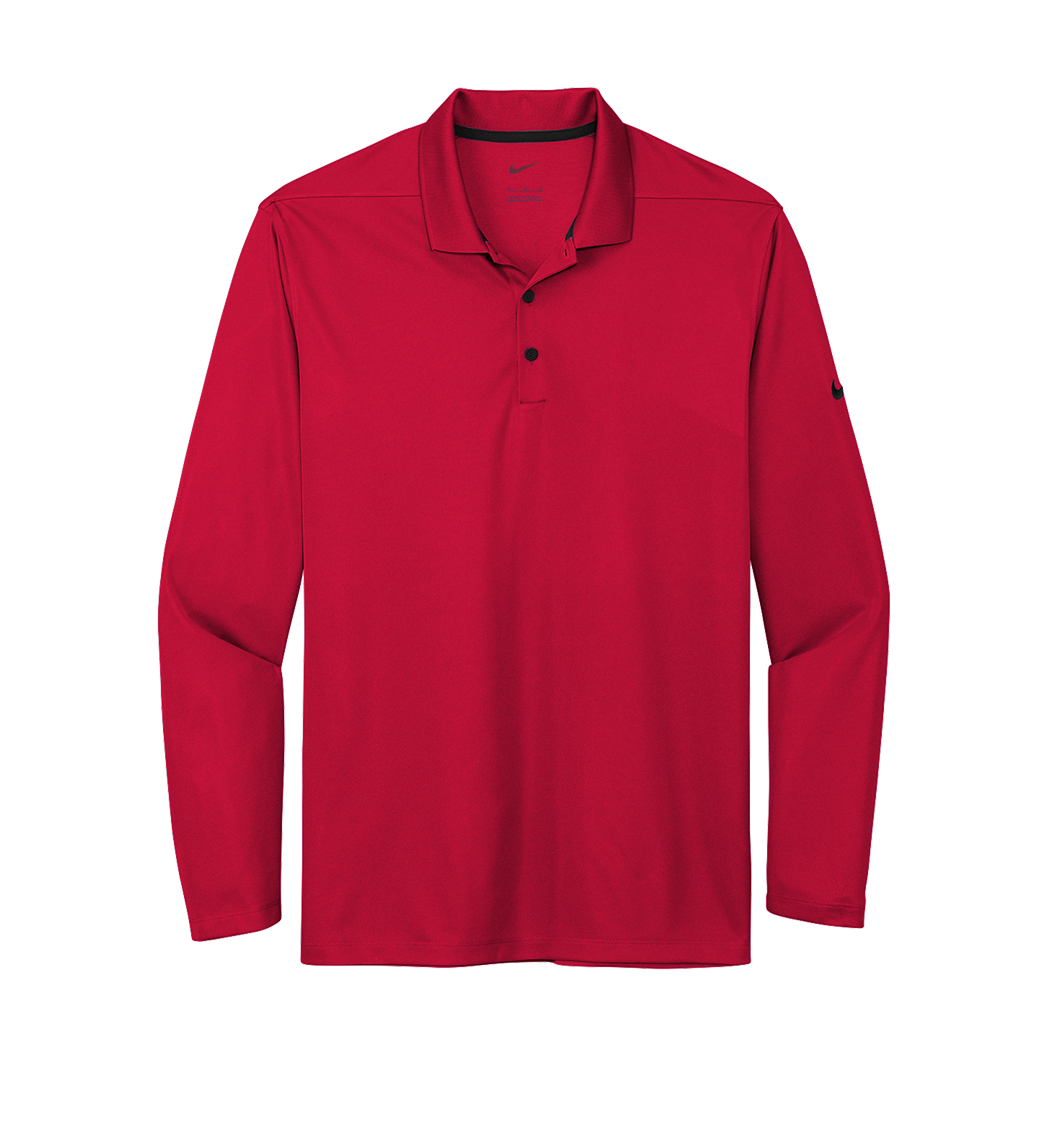 NIKE Custom Men's Dri-FIT Micro Pique 2.0 Long Sleeve Polo