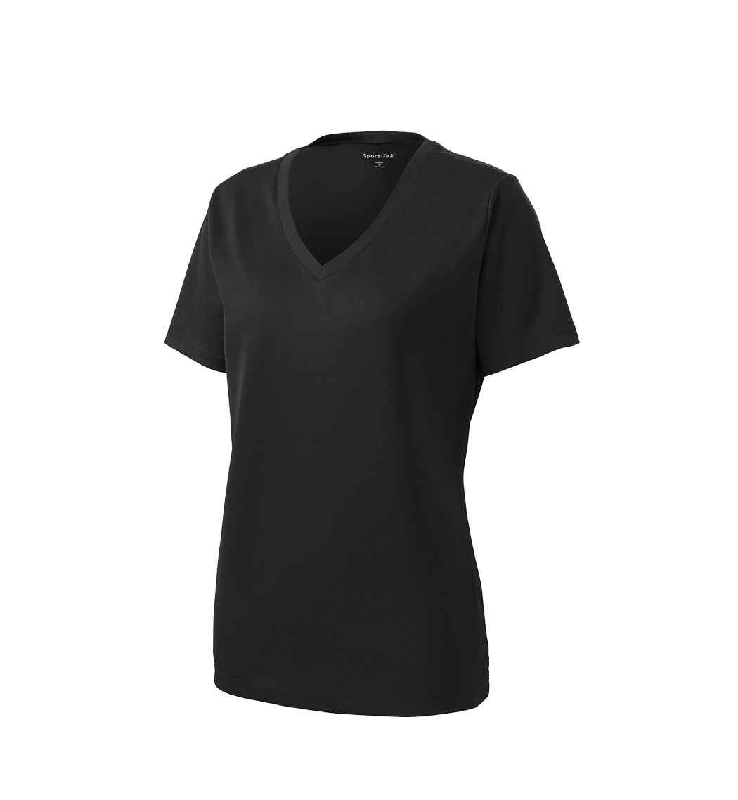 SPORT-TEK Custom Ladies PosiCharge RacerMesh V-Neck Tee