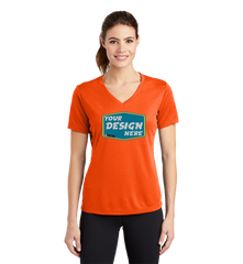 SPORT-TEK Custom Ladies PosiCharge RacerMesh V-Neck Tee