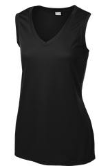 SPORT-TEK Custom Ladies Sleeveless PosiCharge Competitor V-Neck Tee