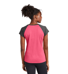 SPORT-TEK Custom Ladies Heather-On-Heather Contender Scoop Neck Tee