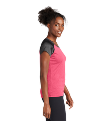 SPORT-TEK Custom Ladies Heather-On-Heather Contender Scoop Neck Tee