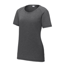 SPORT-TEK Custom Ladies PosiCharge Tri-Blend Wicking Scoop Neck Raglan Tee