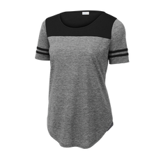 SPORT-TEK Custom Ladies PosiCharge Tri-Blend Wicking Fan Tee