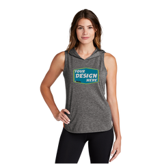 SPORT-TEK Custom Ladies PosiCharge Tri-Blend Wicking Draft Hoodie Tank