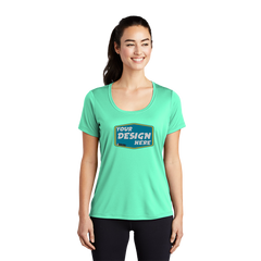 SPORT-TEK Custom Ladies Posi-UV Pro Scoop Neck Tee