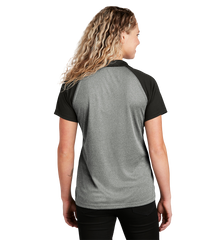 SPORT-TEK Custom Ladies PosiCharge RacerMesh Raglan Heather Block Polo