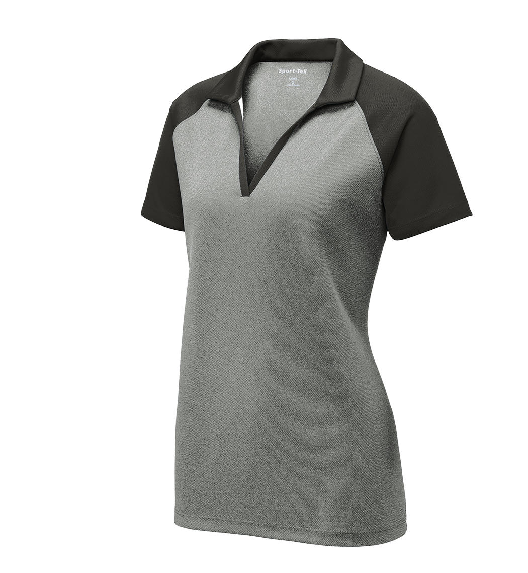 SPORT-TEK Custom Ladies PosiCharge RacerMesh Raglan Heather Block Polo