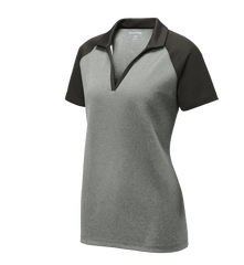 SPORT-TEK Custom Ladies PosiCharge RacerMesh Raglan Heather Block Polo