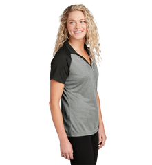 SPORT-TEK Custom Ladies PosiCharge RacerMesh Raglan Heather Block Polo