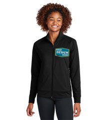 SPORT-TEK Custom Ladies Sport-Wick Stretch Full-Zip Cadet Jacket