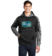 SPORT-TEK Custom Men's Sport-Wick Mineral Freeze Fleece Colorblock Hooded Pullover