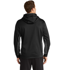 SPORT-TEK Custom Men's Sport-Wick Fleece Colorblock Hooded Pullover