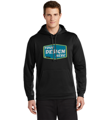 SPORT-TEK Custom Men's Sport-Wick Fleece Colorblock Hooded Pullover