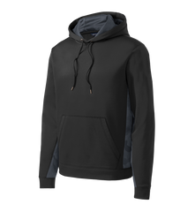 SPORT-TEK Custom Men's Sport-Wick CamoHex Fleece Colorblock Hooded Pullover