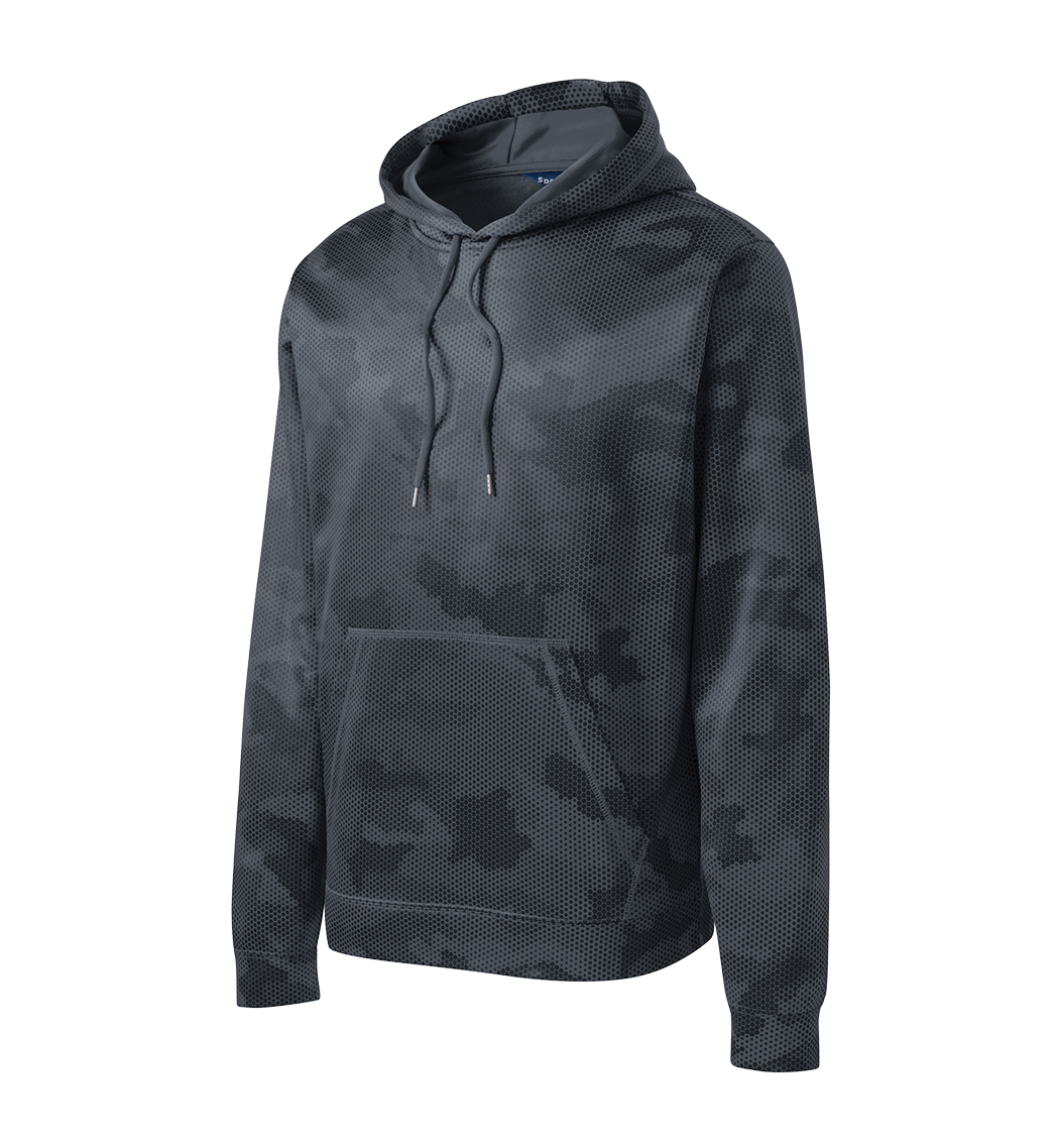 SPORT-TEK Custom Men's Sport-Wick CamoHex Fleece Hooded Pullover