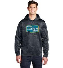 SPORT-TEK Custom Men's Sport-Wick CamoHex Fleece Hooded Pullover